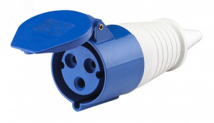 Розетка кабельная 32А 2Р+PE IР44