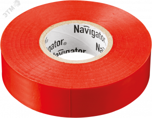 Изолента ПВХ красная 19мм 20м NIT-A19-20/R