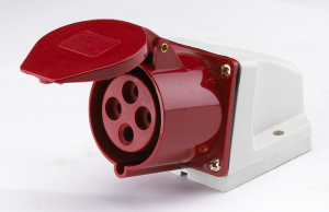 Розетка кабельная стационарная 32А 3Р+РЕ IP44