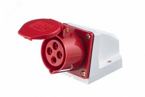 Розетка кабельная стационарная 16А 3Р+РЕ IP44