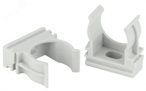 Крепеж-клипса (cерый) для трубы d 20мм (100/1500/45000)