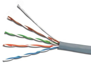 Витая пара UTP 4 пары AWG 24 категория 5е внутренняя Cu Light